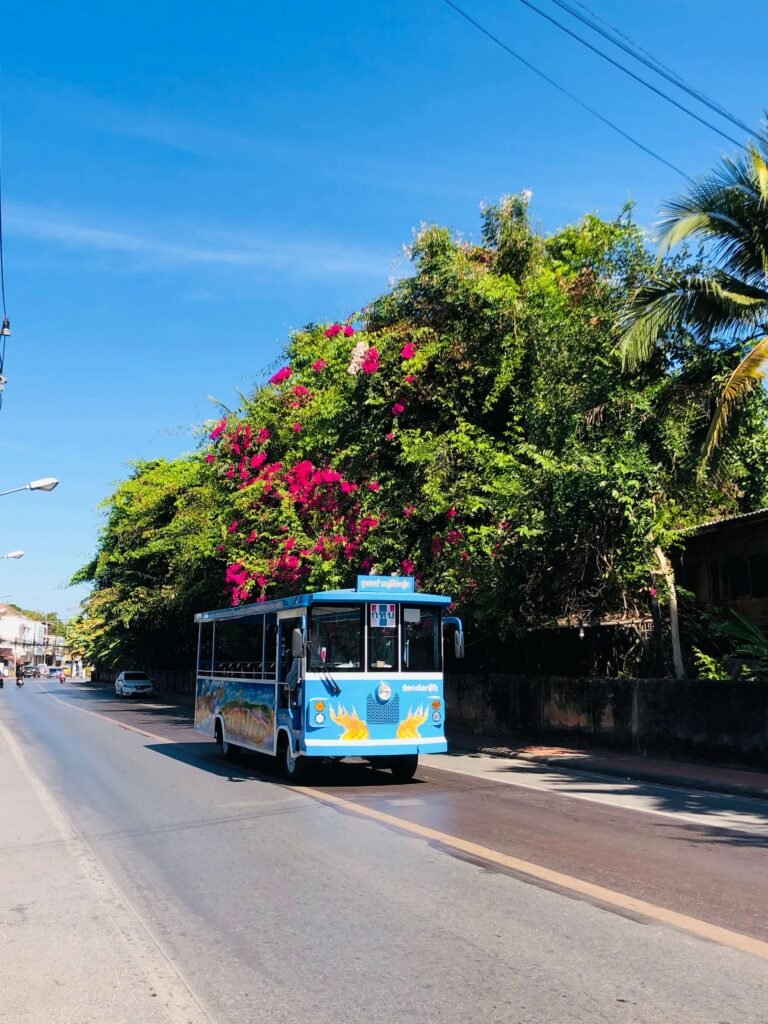 un bus local en Thaïlande