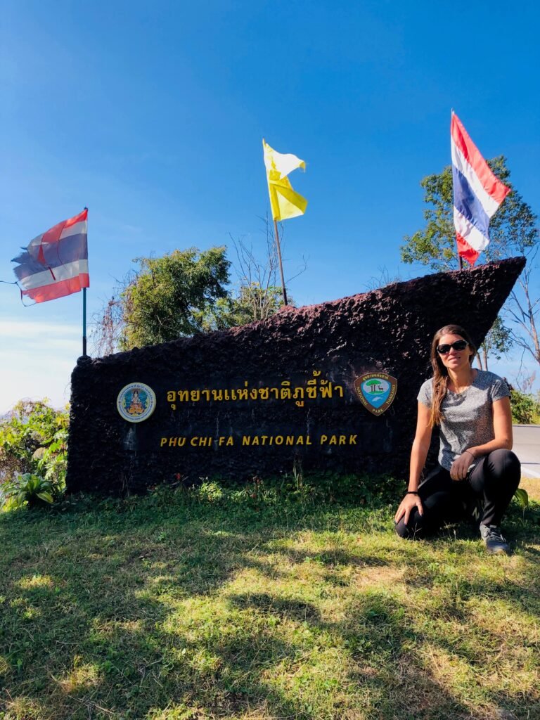 l'entrée du parc national Phu Chi Fa.